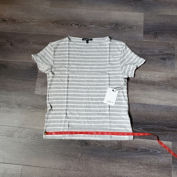 HYE PARK and LUNE Supersoft Gray & White  T-Shirt - Picture 7 of 12